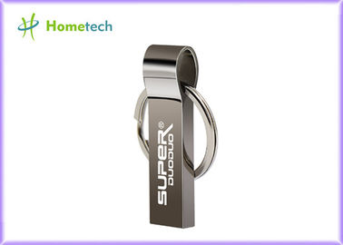 Thumb Shape Metal USB Memory Stick 32GB 64GB 128GB Warna Silver Dengan Key Chian