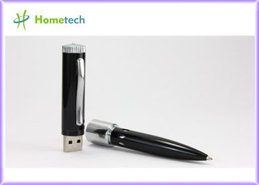4GB OEM Hadiah USB Pen Flash Drive / USB Flash Pen Drive, Custom Metal Ballpoint Pen Bentuk USB Flash Drive