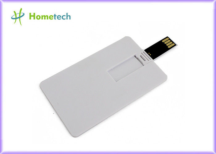 White Credit Card USB Storage Device Bisnis dan hadiah liburan untuk sekolah / Pelajar