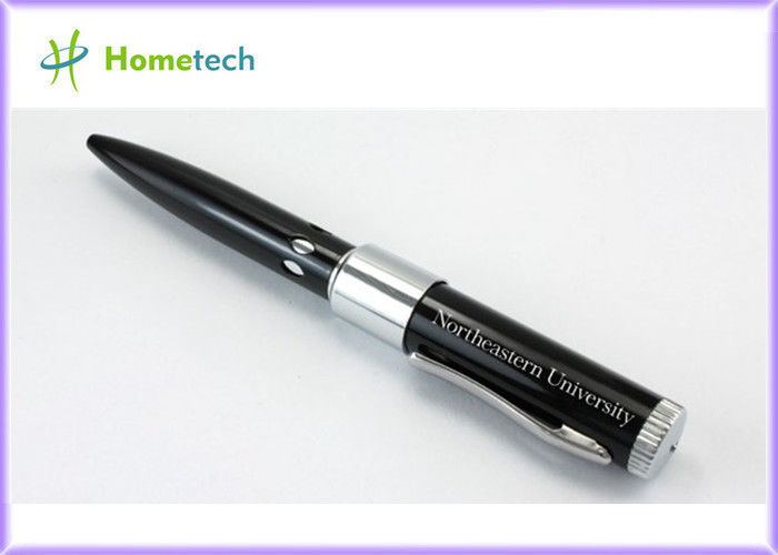 4GB OEM Hadiah USB Pen Flash Drive / USB Flash Pen Drive, Custom Metal Ballpoint Pen Bentuk USB Flash Drive