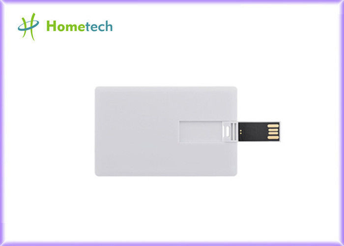 Kartu Warna Putih Kustom Kartu Kredit Perangkat Penyimpanan USB 8GB 16GB 32GB Kecepatan Tinggi