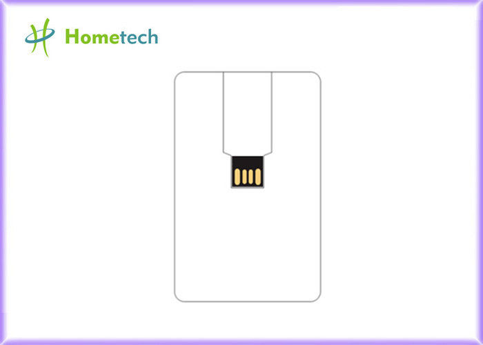 8GB / 16GB Kartu Kredit USB Storage Device Logo Disesuaikan Bahan Plastik