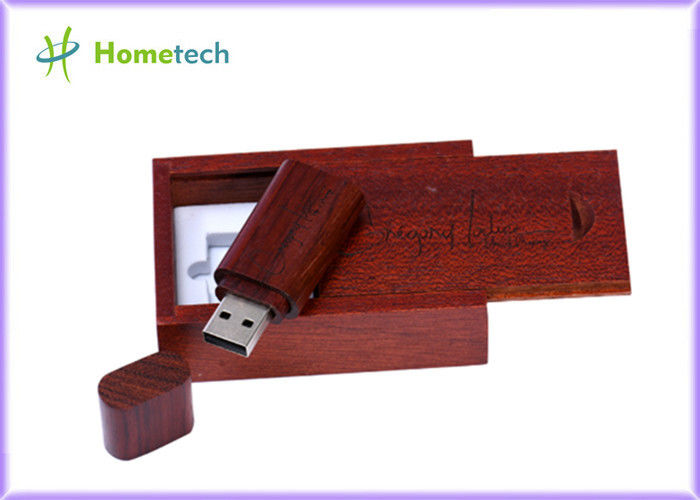 Tongkat USB Pribadi Kayu Ramah Lingkungan 8GB USB 3.0 Untuk Fotografer