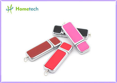 Promotional engravable Leather USB Flash Drive custom logo printing