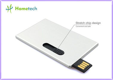 Ultra tipis aluminium paduan kartu nama usb flash drive hadiah promosi