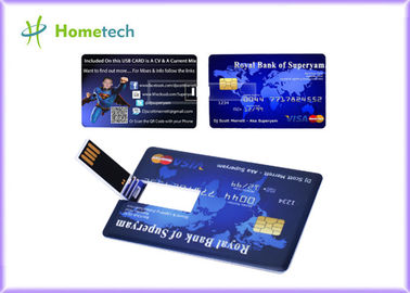 Kartu Kredit Promosi Perangkat Penyimpanan USB Kartu Kredit Ultra Tipis Berbentuk Logo Disesuaikan