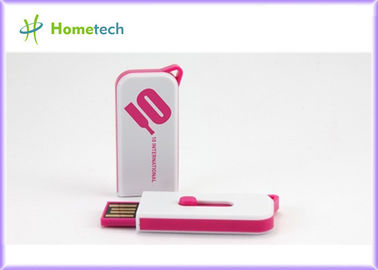 Memori USB push-and-pull 8GB Plastik dengan chip Grade A / Plastik USB Flash Drive Dengan High Speed ​​2.0 PenDrive