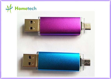 OEM Ponsel USB Flash Drive, Micro Dual Port USB Flash Drive Dengan Micro Usb Untuk Android