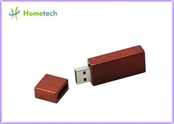 Rectangle Red Wood USB 3.0 16GB flash drive kecepatan tinggi