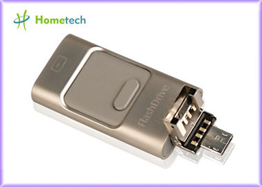 Beli Mobile Phone USB Storage 3 in 1 U-Disk Pendrive Multi-function OTG Card Reader Both for iPhone iOS & Samsung Android pembuatan online