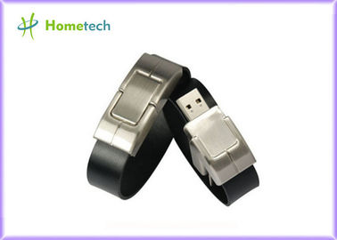Beli Leather wristband personalized 32gb usb 2.0 flash drive 10-22mb / s Speed pembuatan online