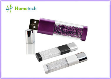 Beli Crystal Stylus USB pen drive 8gb / Custom oem Logo 8GB kaca kristal USB Flash drive pembuatan online