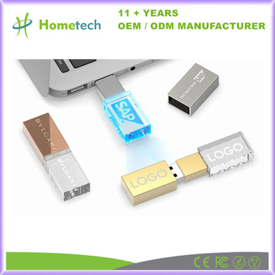 Beli Custom 4GB 8GB 16GB Crystal USB Stick Ukiran Logo Crystal Pendrive pembuatan online