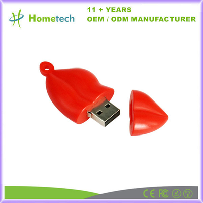 Beli PVC Cute Lip Shape Disesuaikan USB Flash Drive Disesuaikan Mulut USB Memory Stick 8GB 4GB pembuatan online