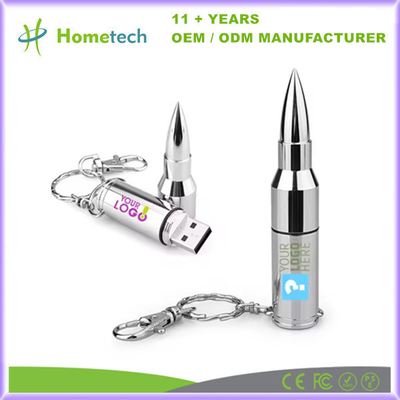 Beli Bullet-shaped Metal USB Flash Drives Dengan 8GB-256GB Storage Capacity Desain Modern pembuatan online