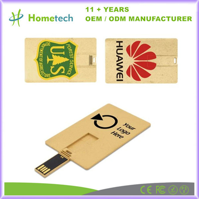 Beli Daur ulang Biodegradable Kartu Kredit Flash Drive Kartu Kredit Bisnis USB Flash Drive Mudah untuk membawa pembuatan online