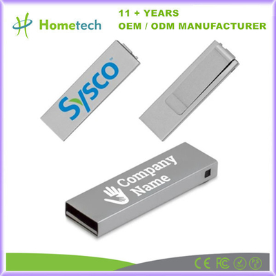Beli 2.0/3.0 USB Flash Drive 8GB 16GB 32GB 64GB 128GB Mini Pendrive Metal Clip Memory Stick pembuatan online