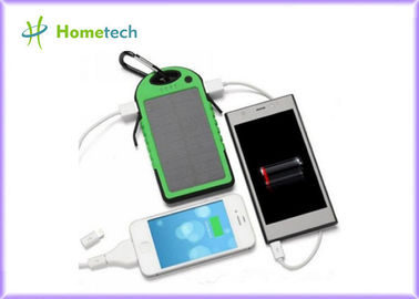 Beli 5V 1A Solar Shockproof Dual USB Port External Mobile Power Bank pembuatan online
