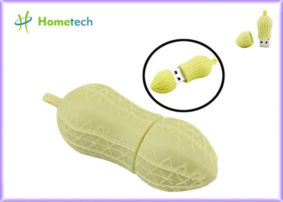 Beli Kulit Kacang Plastik PVC USB Flash Drive yang Disesuaikan 4GB 8GB 4.3x1.3cm pembuatan online