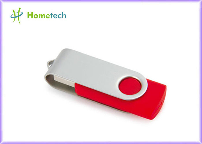Red Twister Swivel Usb Flash Drive Mini Usb Thumb Drive Stick Metal