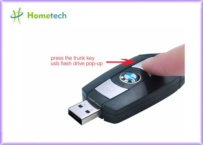 Black large capacity Plastic USB Flash Drive , fast usb 2.0 custom usb device