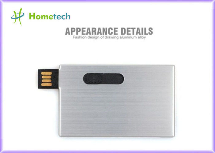 Ultra tipis aluminium paduan kartu nama usb flash drive hadiah promosi
