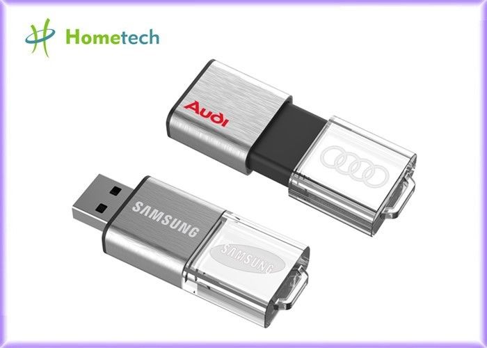 Slide USB light acrylic, logo 3D laser Engraving Logo Cepat Tulis / Kecepatan Baca