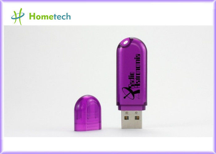 Drive Memori Flash USB Lipat Pena Biru, Plastik USB Flash Drive dengan Gantungan Kunci Untuk Hadiah