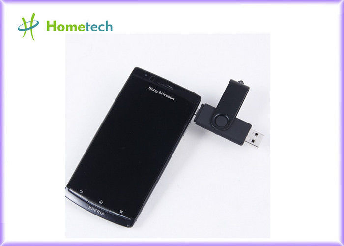 Hadiah Promosi hitam 2 in 1 usb flash drive 4gb 8gb 16gb 32gb ponsel usb flash drive 64GB