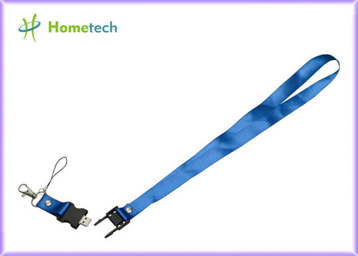 Hadiah berkualitas tinggi promosi dicetak tali leher lanyard, USB flash drive untuk pekerja pabrik