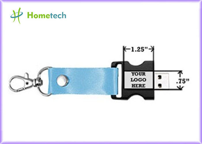 Plasitc + Polyester Lanyard USB Flash Drive USB 3.0 Kustom Dicetak