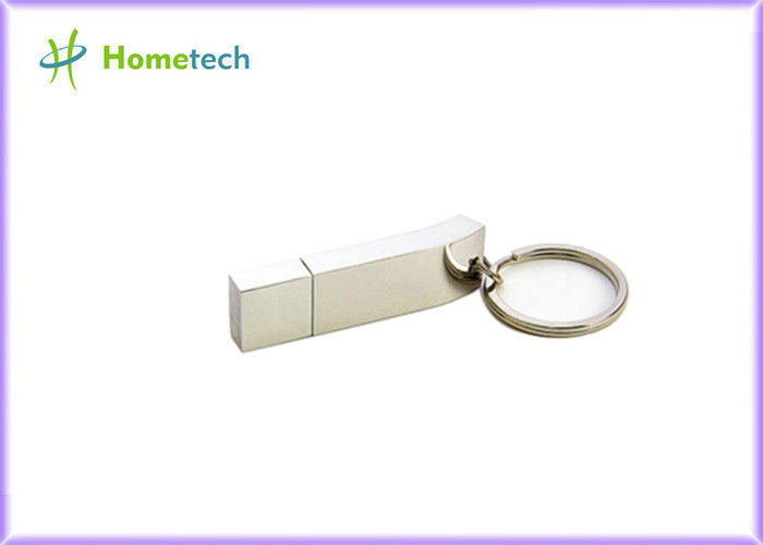 Silver 16GB / 32 GB Metal Thumb Drives Tipe Antarmuka USB 2.0 Untuk Hadiah Bisnis Anda
