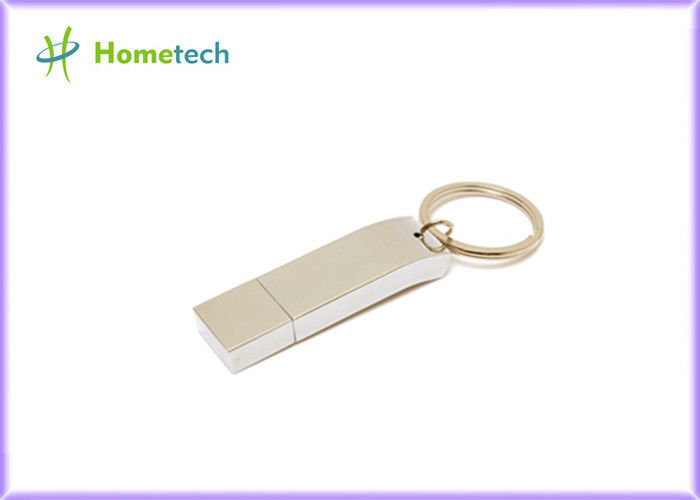 Silver 16GB / 32 GB Metal Thumb Drives Tipe Antarmuka USB 2.0 Untuk Hadiah Bisnis Anda