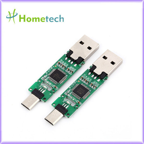 OTG Chips Ponsel USB Flash Drive Logam / Plastik Tanpa Kotak Perumahan