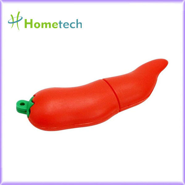 Chili Pepper Berbentuk PVC 32GB USB Pen Drive Untuk Hadiah Promosi