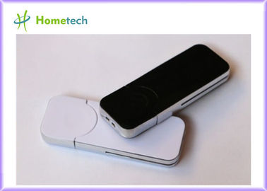 Business White Plastic USB Flash Drive Small Custom USB 2.0 4GB