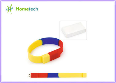 Premiums OEM Rainbow color Wristband USB Flash Drive Usb Memory Stick 32gb