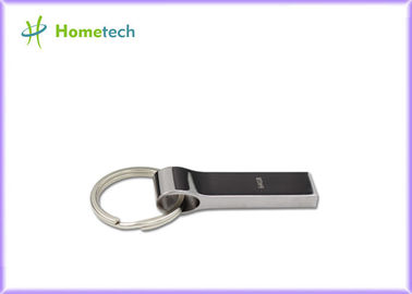 Silver Metal Thumb Drives with key chain / custom printed usb drives