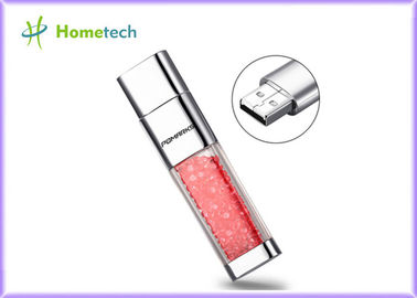 Transparent crystal red decoration screen novelty flash drives Promotional gift