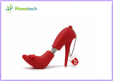 2.0 sepatu hak tinggi pribadi kecil USB Flash Memory Disk, sepatu Fashion 2D 3D Sesuaikan PVC 16GB Kartun USB KUNCI