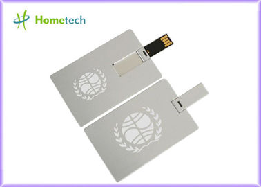 Kartu Super Waterproof Super Slim USB Storage Device, USB Flash Drives Logam