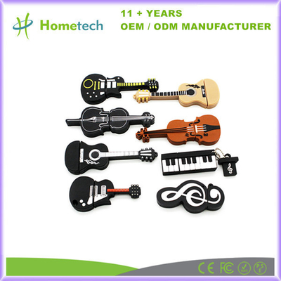 Cartoon Electric Guitar USB Flash Drive 1GB 2GB USB 2.0 Pen Drive 16GB 32GB