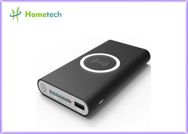 Slim Mini Qi Wireless Power Bank 8000mah Charger Portable kusam Polandia Dengan Port Tipe Usb C