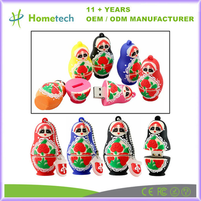 Pribadi Russian Doll USB Pen Drive 4GB 8GB 16GB 32GB 128GB USB 2.0 Thumb Drive Memori Stick