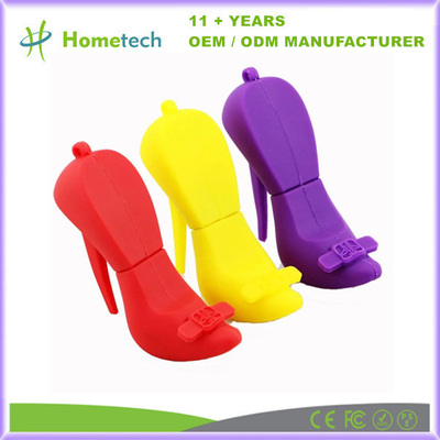 64MB 128GB Disesuaikan USB Flash Drive PVC Karet Sepatu Sepatu Tinggi Bentuk Disesuaikan USB PEN