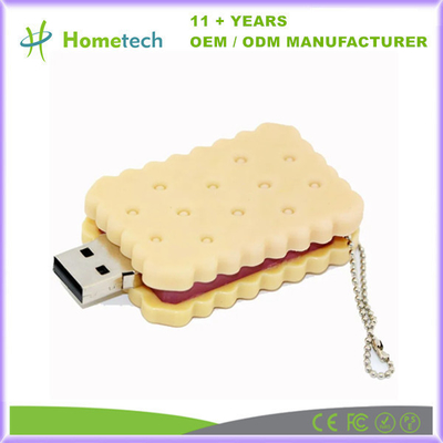 3D Disesuaikan Sushi berbentuk USB Flash Disk Kecepatan Tinggi Cookie USB Flash Drive 8GB