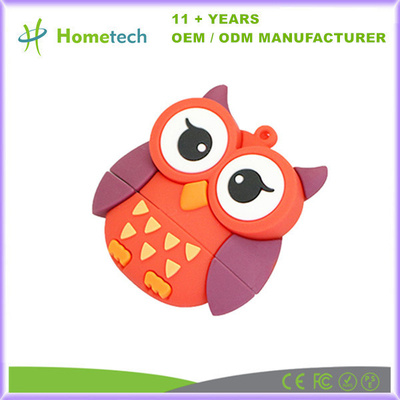 PVC Kartun Owl USB Flash Drive Hadiah Disks Flash Disks