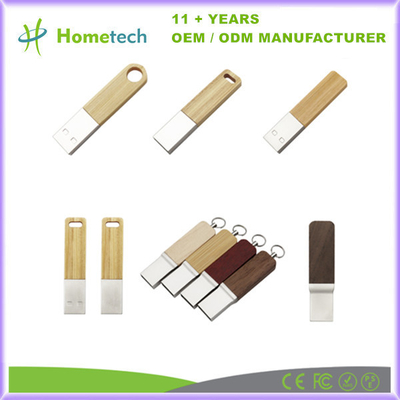 Elegant Custom Wood dan Crystal USB Flash Drive Kompatibel dengan Windows Mac OS dan Linux