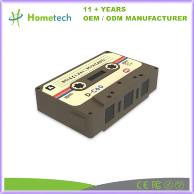 Portable USB Flash Drive 16GB USB Memory Stick dengan Box Hadiah dalam Bentuk Audio Cassette