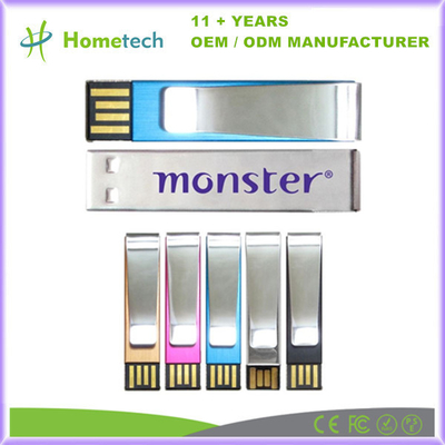 2GB / 4GB Cold Paper Clip USB Stick dengan kecepatan transfer data dan kisaran suhu 0-70C